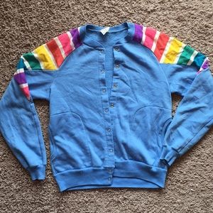 Vintage Rainbow Sleeve Sweater